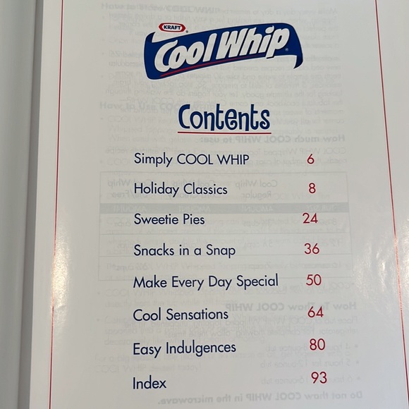 Celebrate With Cool Whip Cookbook Recipes HC Book - Picture 3 of 15